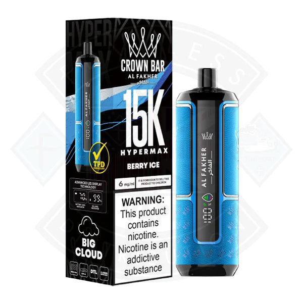 Al Fakher Crown Bar HyperMax 15K Puffs Disposable Vape