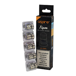 Aspire Tigon Replacement Atomizer (23-28W) 0.4 Ohms 5 Pack - Vapes MCR