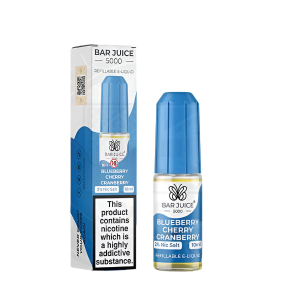 Bar Juice 5000 Nic Salt Blueberry Cherry Cranberry 10ml