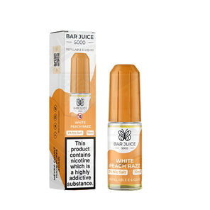 Bar Juice 5000 Nic Salt White Peach Razz 10ml - Vapes MCR