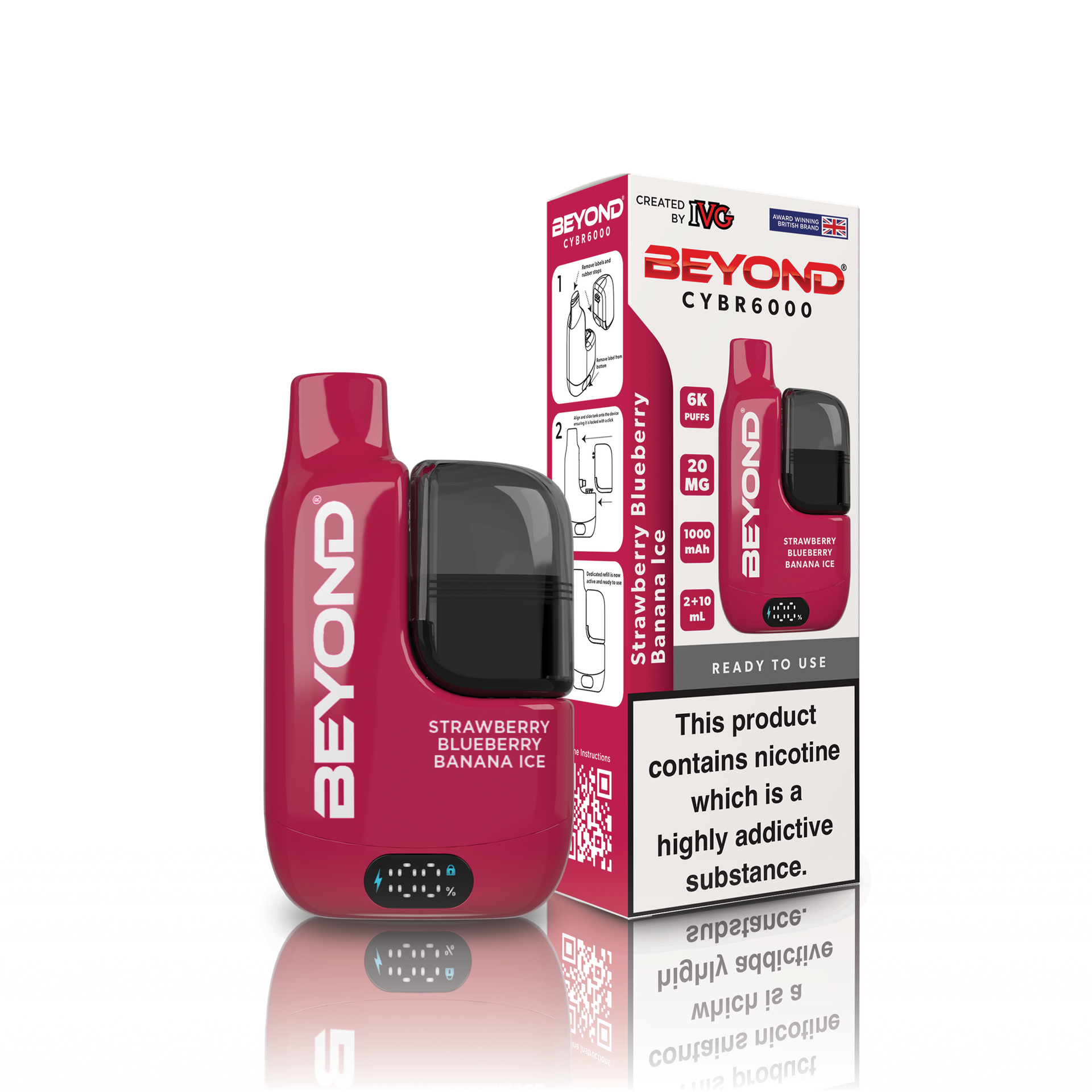 Beyond CYBR6000 Strawberry Blueberry Banana Ice