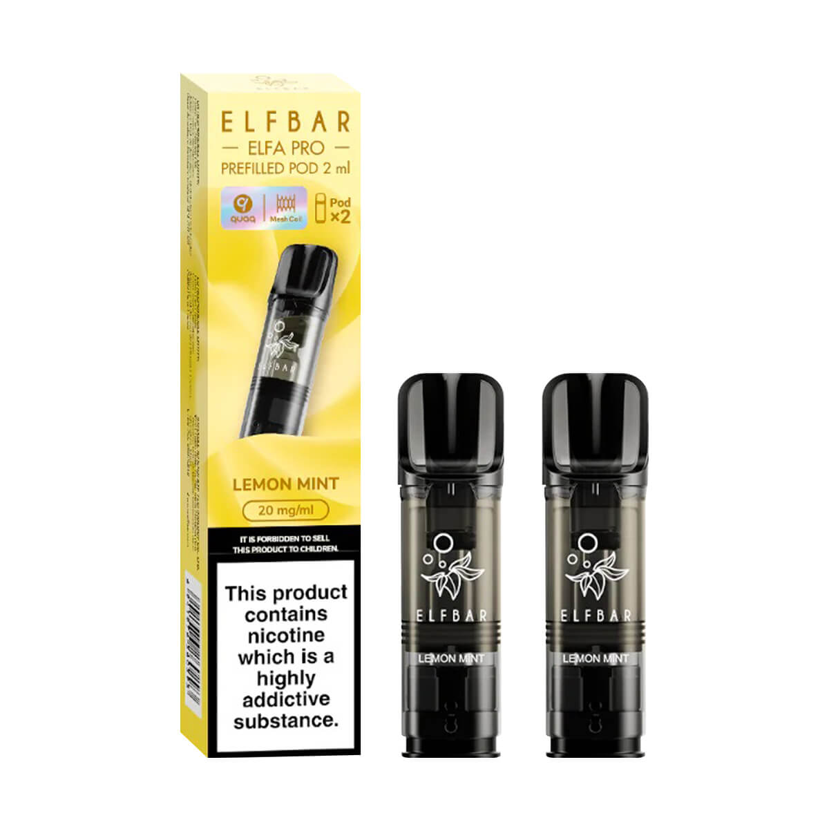 Lemon Mint Duo ELF Bar ELFA Pro Prefilled Pods