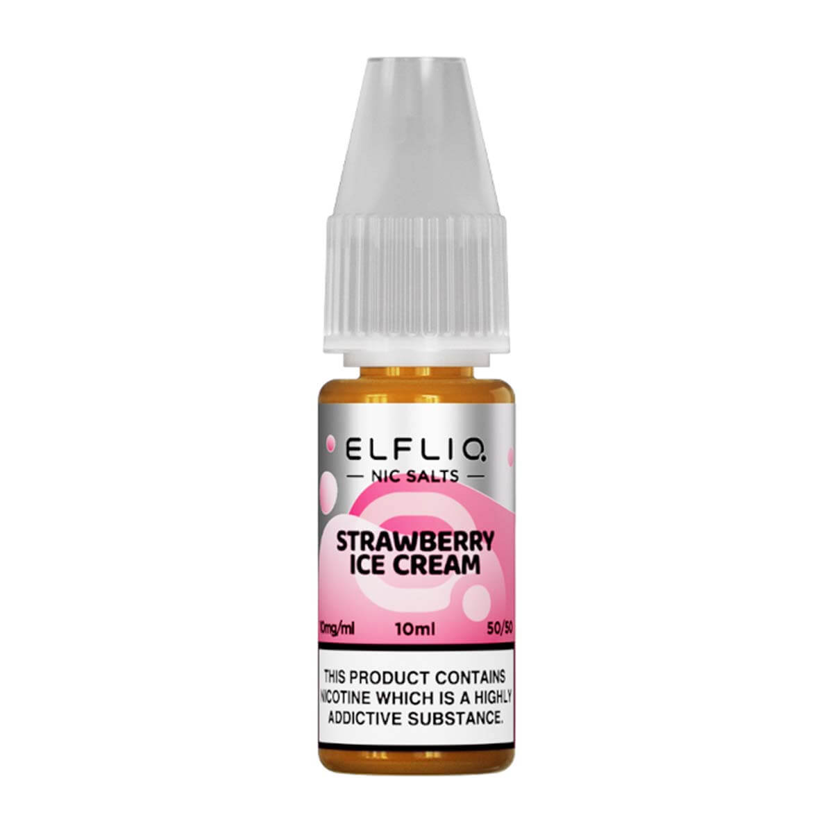 Elfliq Strawberry Ice Cream Nic Salt E-liquid By ELF Bar