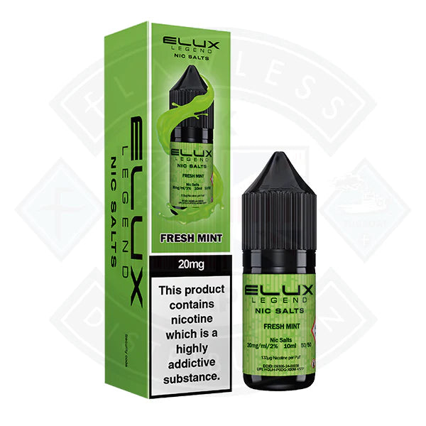 Elux Legend Nic Salt -  Fresh Mint 10ml - Vapes MCR