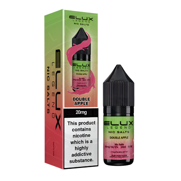 Elux Legend Nic Salt - Double Apple 10ml - Vapes MCR