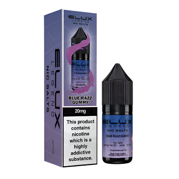 Elux Legend Nic Salt - Blue Razz Gummy 10ml - Vapes MCR