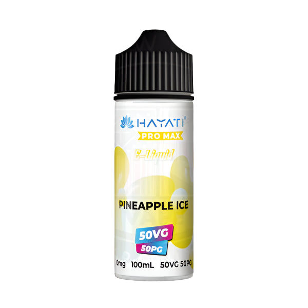 Hayati Pro Max 50/50 - Pineapple Ice 0mg 100ml Shortfill