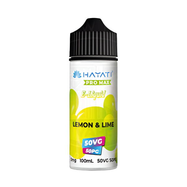 Hayati Pro Max 50/50 - Lemon & Lime 0mg 100ml Shortfill