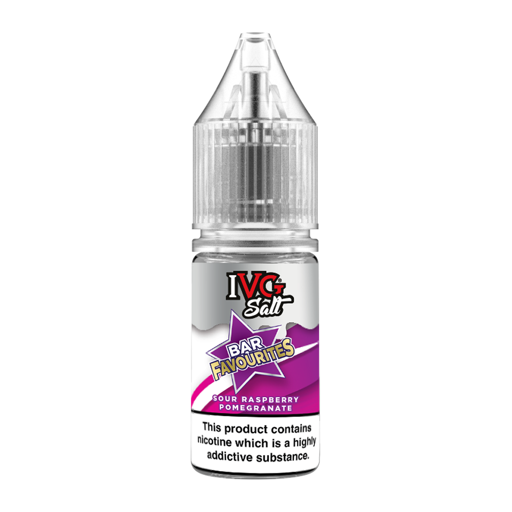 Sour Raspberry Pomegranate Nic Salt E-Liquid by IVG Bar Favourites