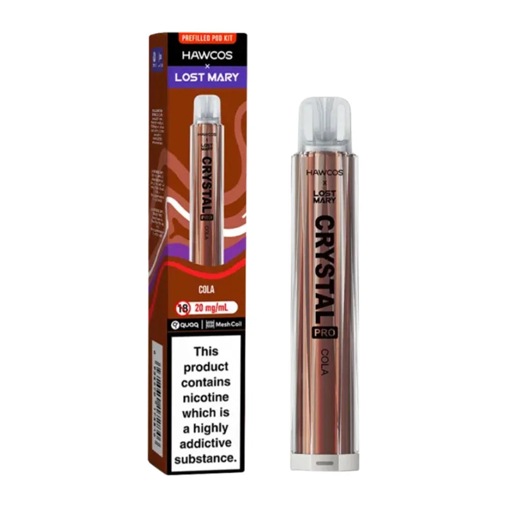 Hawcos x Lost Mary Crystal Pro 600 Prefilled Pod Kit - Pack of 10