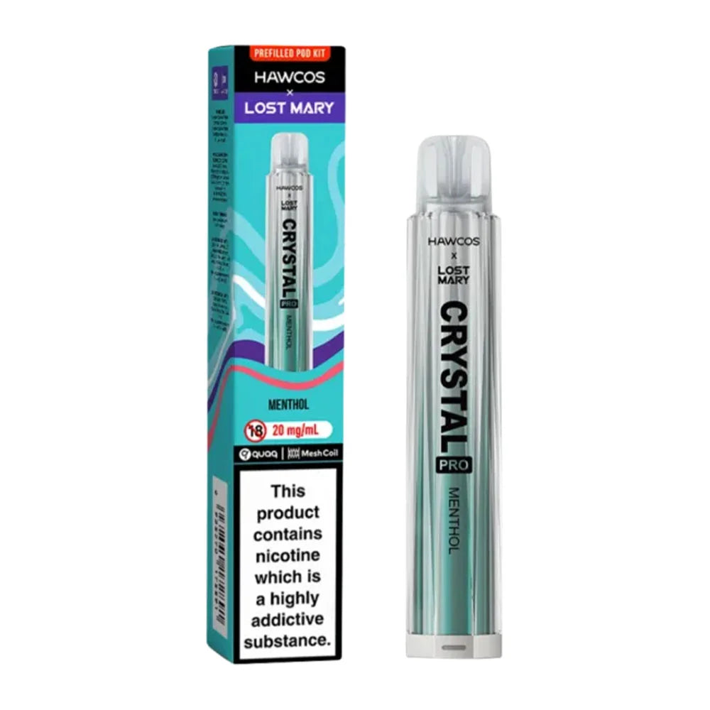 Hawcos x Lost Mary Crystal Pro 600 Prefilled Pod Kit - Pack of 10