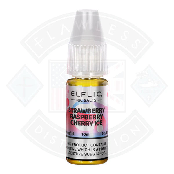 Elf Bar ELFLIQ Strawberry Raspberry Cherry lce Nic Salt 10ml