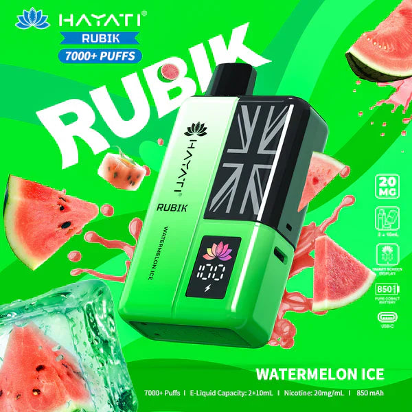 Hayati Rubik 7000 Puffs Prefilled Pod Vape Kit