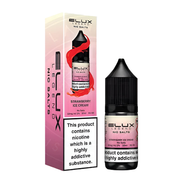 Elux Legend Nic Salt - Strawberry Ice Cream 10ml