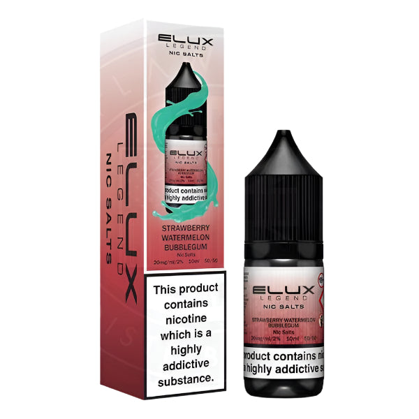 Elux Legend Nic Salt - Strawberry Watermelon Bubblegum 10ml