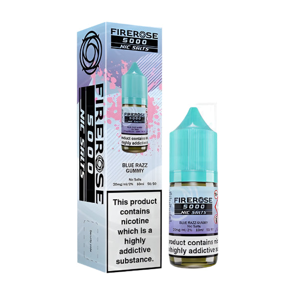 Firerose 5000 Blue Razz Gummy Nic Salt 10ml by Elux