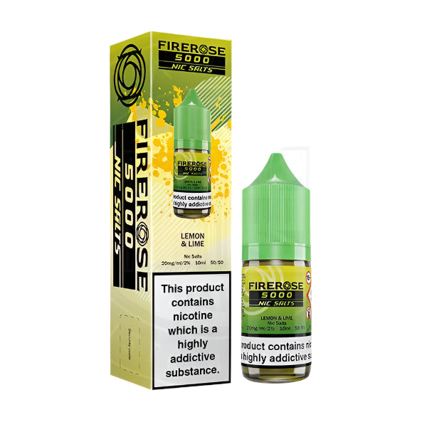 Firerose 5000 Lemon & Lime Nic Salt 10ml by Elux