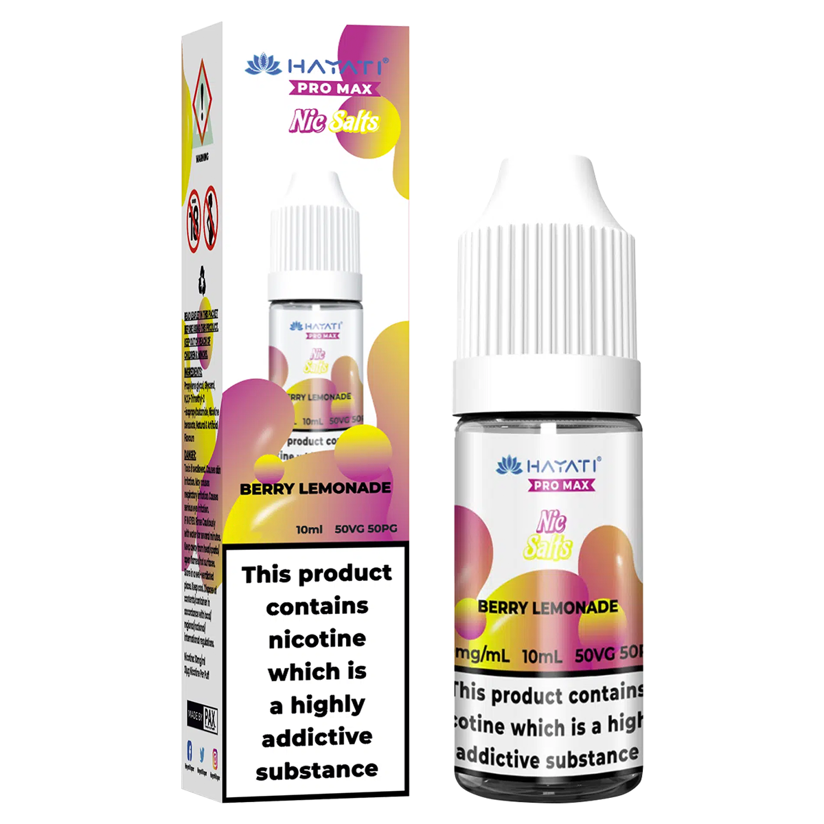 Berry Lemonade Nic Salt by Hayati Pro Max 10ml