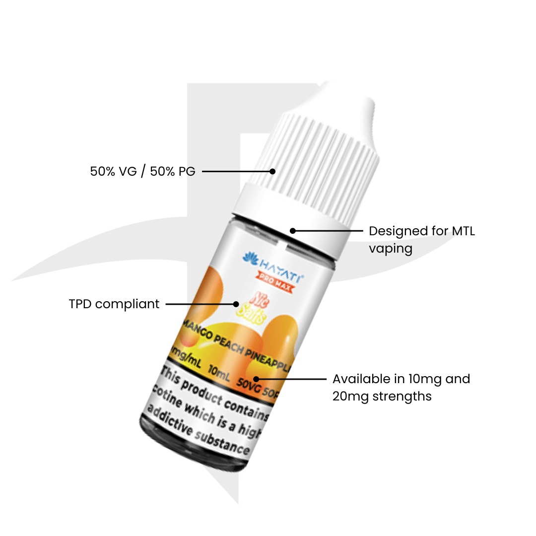 Hayati Pro Max Mango Peach Pineapple Nic Salt 10ml