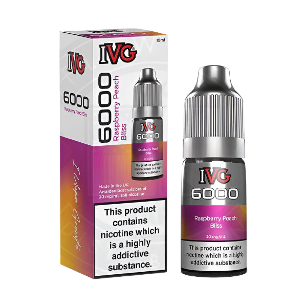 IVG Salt 6000 - Raspberry Peach Bliss 10ml