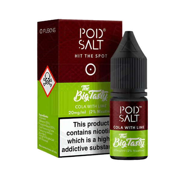 Pod Salt Big Tasty Cola with Lime Nic Salt 10ml E-Liquid