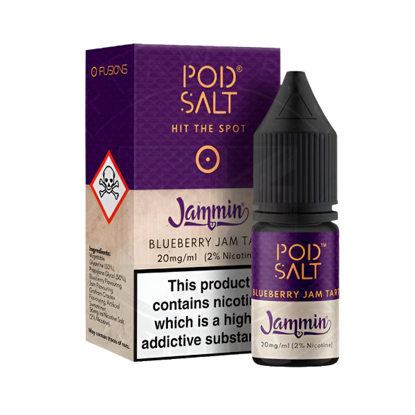 Pod Salt Jammin Blueberry Jam Tart Nic Salt 10ml E-Liquid