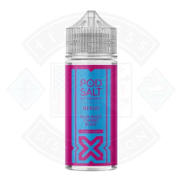 Pod Salt Nexus Blue Razz Cherry Blast 0mg 100ml E-liquid