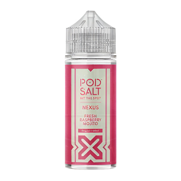 Pod Salt Nexus Fresh Raspberry Mojito 0mg 100ml E-liquid