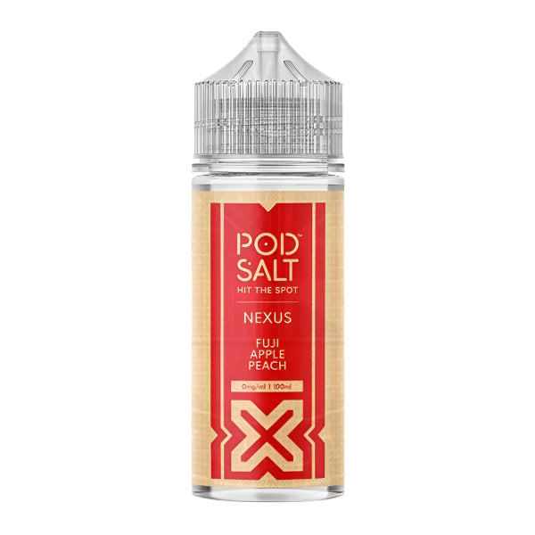 Pod Salt Nexus Fuji Apple Peach 0mg 100ml E-liquid