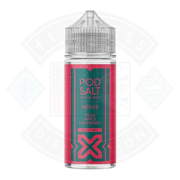 Pod Salt Nexus Pear Apple Raspberry 0mg 100ml E-liquid