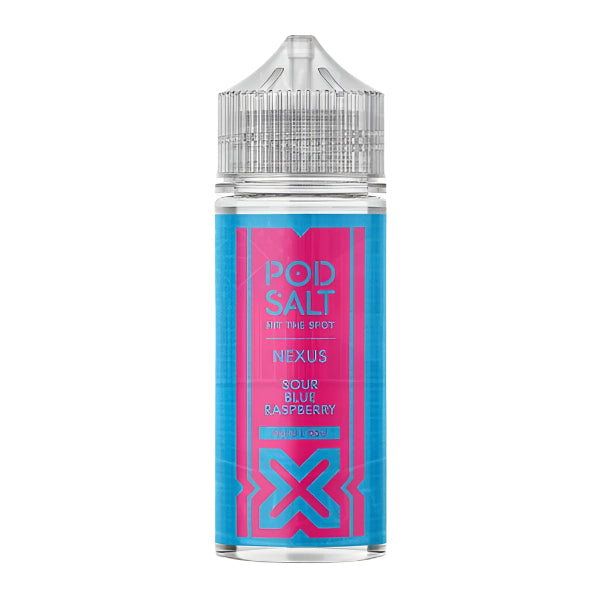 Pod Salt Nexus Sour Blue Raspberry 0mg 100ml E-liquid