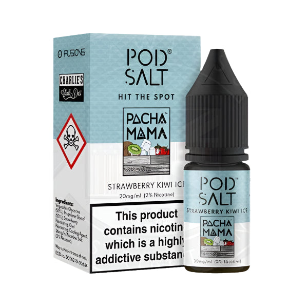 Pod Salt Pacha Mama Strawberry Kiwi Ice Fusion Series 11mg 10ml E-Liquid