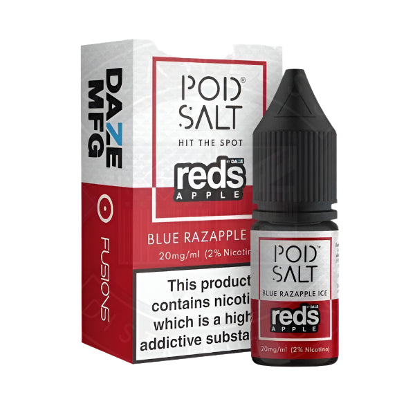 Pod Salt Reds Apple Blue Razapple Fusion Series 10ml E-Liquid