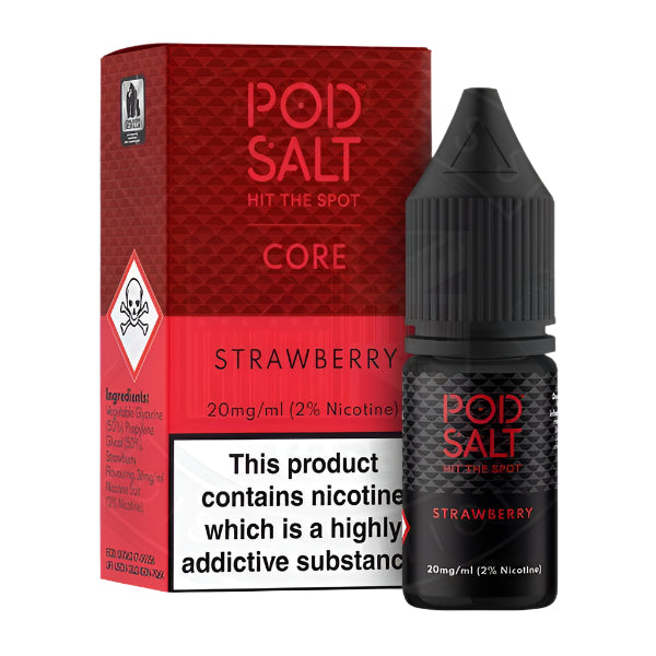 Pod Salt Strawberry Nic Salt 11mg 10ml E-Liquid